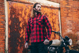 Kevlar Red Check Motorcycle Shirt