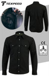 Kevlar Black Denim Motorcycle Shirt