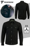 Kevlar Black Denim Motorcycle Shirt