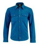 Kevlar Blue Denim Motorcycle Shirt