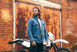 Kevlar Blue Denim Motorcycle Shirt