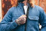 Kevlar Blue Denim Motorcycle Shirt