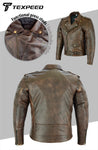 Vintage Brando Brown Leather Motorcycle Jacket