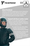 Café Racer Black Leather Motorcycle Jacket