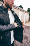 Signature City Casual Black Leather Jacket