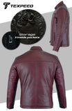 Signature City Casual Red Leather Jacket