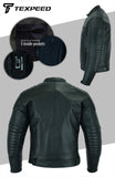 Touring Black Leather Motorcycle Jacket