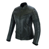 Womens Sturgis Black Leather Motorcycle Jacket