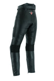 Cruiser Black Leather Motorcycle Trousers