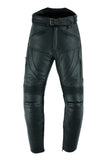 Cruiser Black Leather Motorcycle Trousers