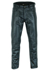 Casual Black Leather Trousers