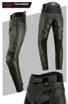 RS Black Leather Motorcycle Trousers