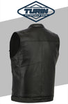 Leather Sons Of Anarchy Style Motorcycle Motorbike Waistcoat SOA Vest Cut