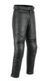 Touring Black Leather Motorcycle Trousers