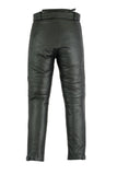 Touring Black Leather Motorcycle Trousers